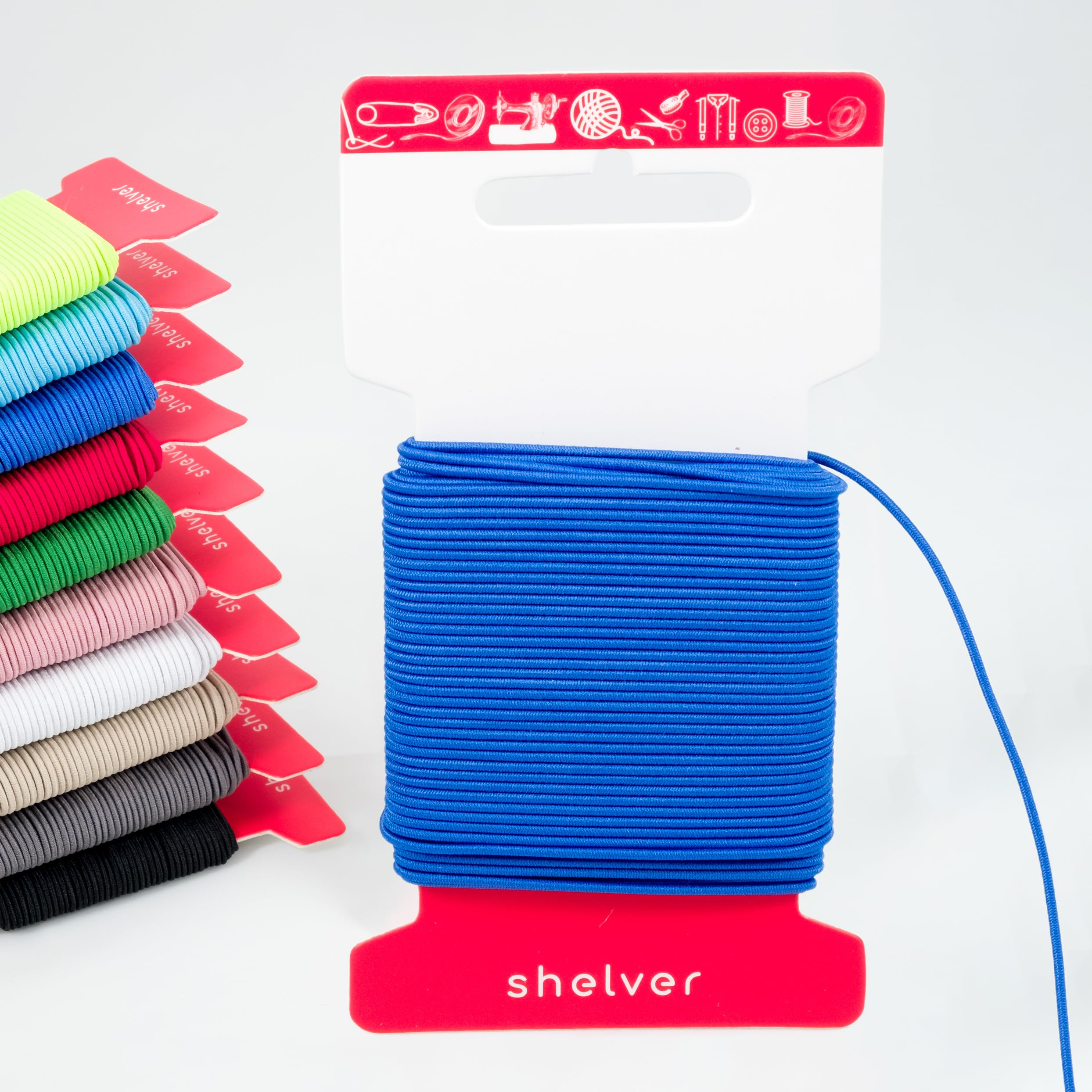 Shelver Z7 - Dark Blue Premium Elastic Cord, 1.5Mm Dark Blue, 5M