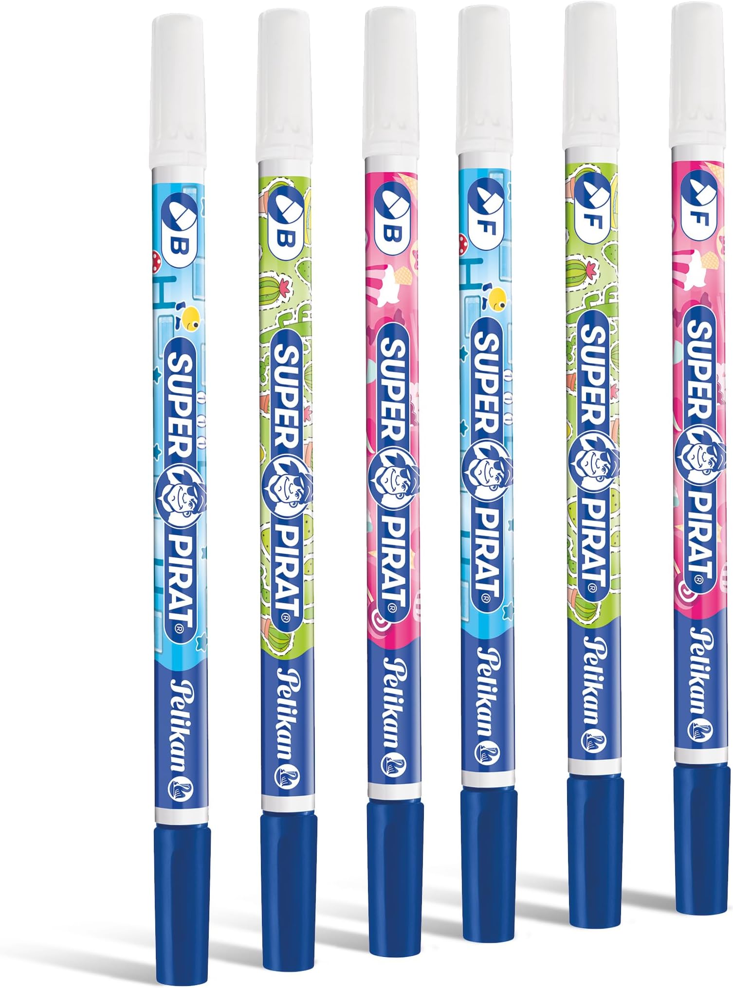 Super-Pirat 850 Set of 6 Erasers