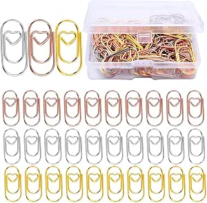 Cute Cat & Heart Paper Clips - Kawaii Filing Supplies Set, Candy Color Binder Clips For Books, Decorative School Stationery - Buy Now! From Filing Supplies - Price 27.39-512345