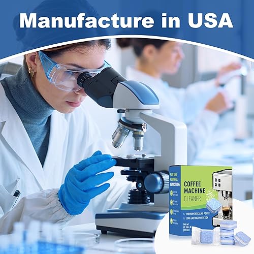 Miniatura 8 de Tabletas limpiadoras y descalcificadoras para cafetera, 60 pestañas, disolución sin partículas para todas las máquinas de espresso y goteo, fórmula