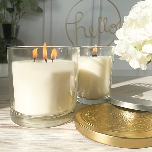 Miniatura 10 de Direct Candle Supply - Mezcla de cera de soja de coco para hacer velas - Mezcla cremosa de 10 libras para formulación de fragancia de alta carga +