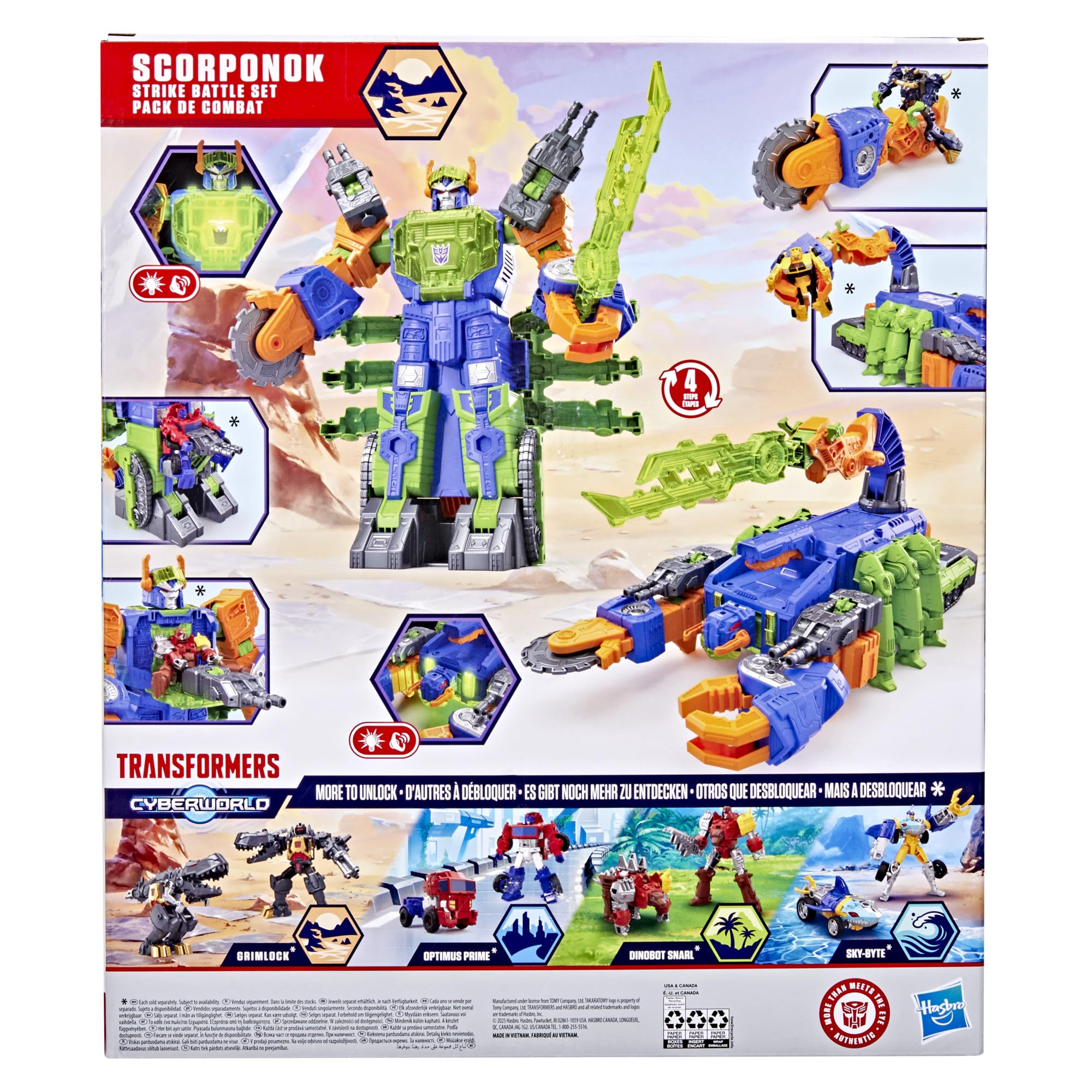 Zestaw bitewny z figurką Scorponoka z kolekcji Transformers CYBERWORLD