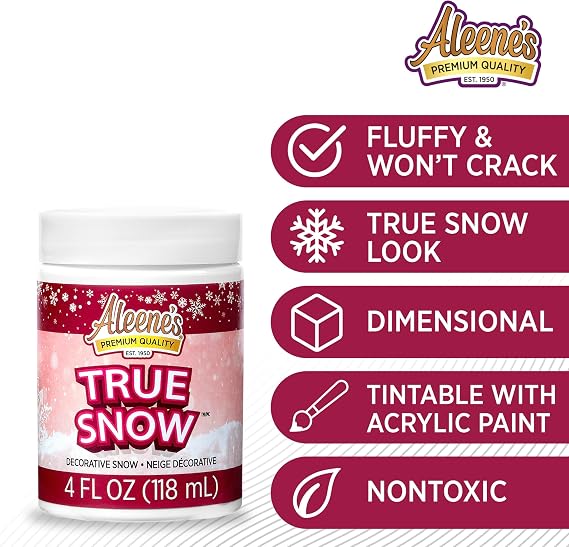 Aleene's True Snow 4oz Party Supplies, White