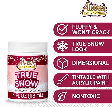 Aleene's True Snow 4oz Party Supplies, White
