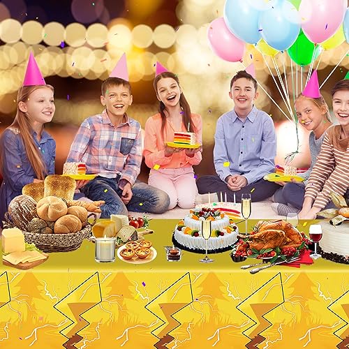 Miniatura 9 de Mantel de fiesta con diseño de Winnie para niña, 3 piezas, con diseño de oso y cielo rosa, de plástico, desechable, suministros de fiesta de bebé,