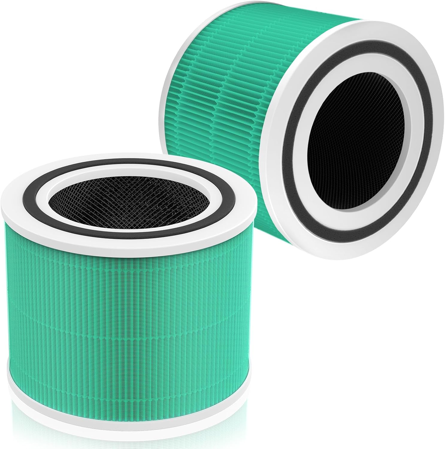 Core 300 Toxin Absorber Replacement Filter, Compatible with LEVOIT Core 300/Core 300S Air Purifier, 3-in-1 H13 Grade, True HEPA Replacement Filter, Compare to Part # Core 300-RF-TX, Green, 2 Pack