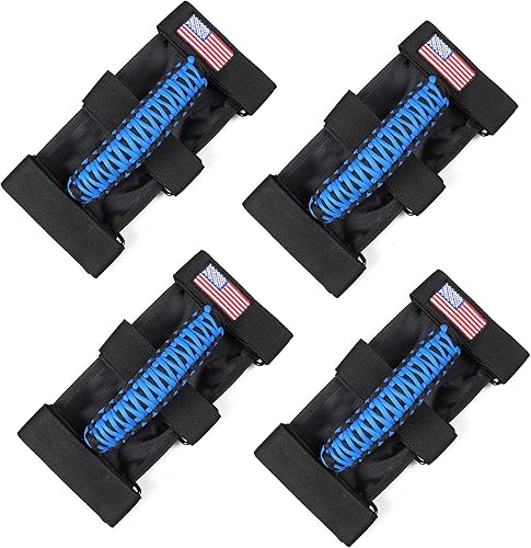 Miniatura 25 de Asas de agarre de barra de agarre con luz para Jeep Wrangler Accesorios TJ JK JL YJ Unlimited Rubicon Sahara 2 puertas 4 puertas Jeep Gladiator JT