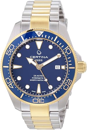 Certina، Mens، DS ACTION Diver 43mm، Stainless Steel، Swiss Automatic، Diving Watch، C0326072204100