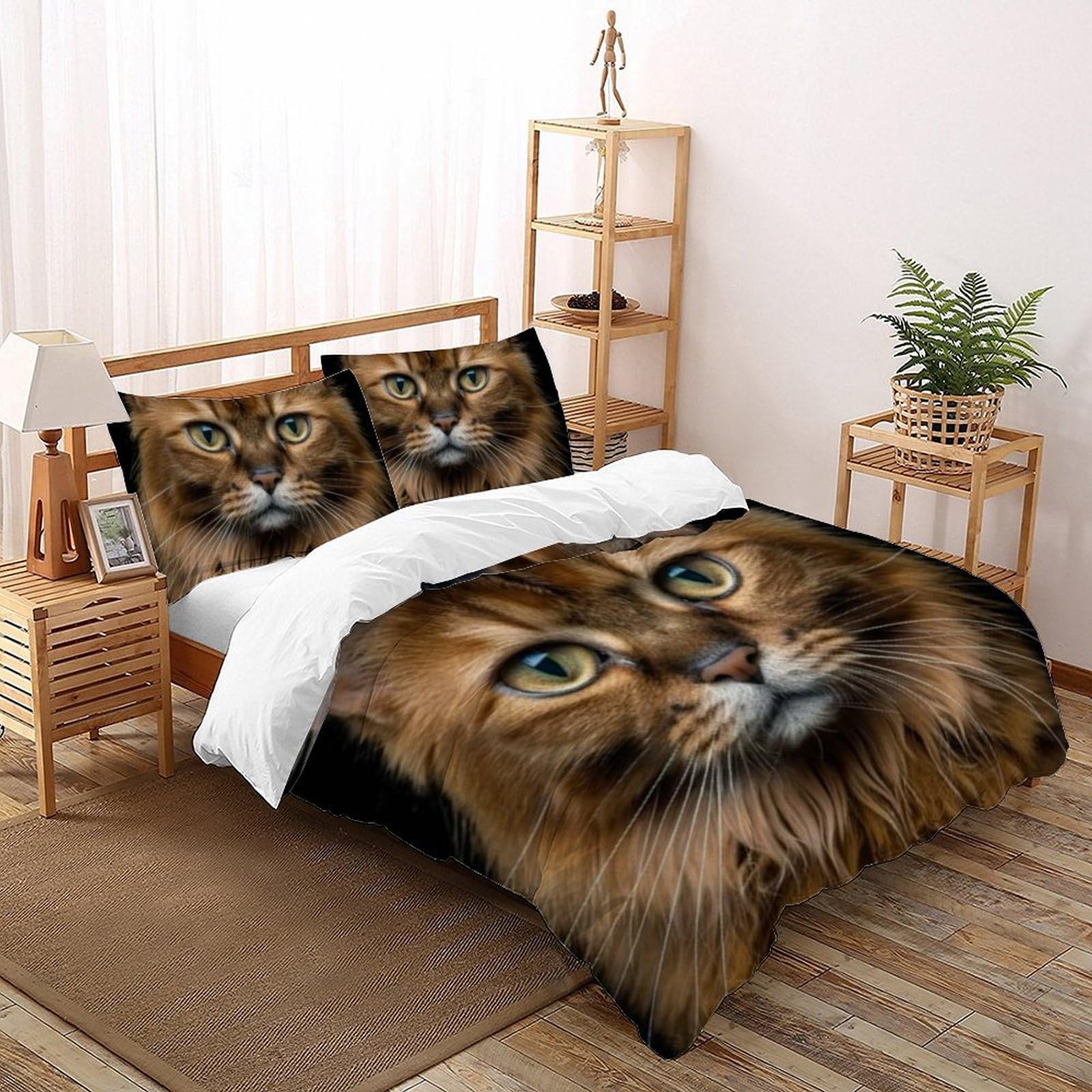 Housse de couette King Animaux Imprimé 3D microfibre lit enfant 220x240