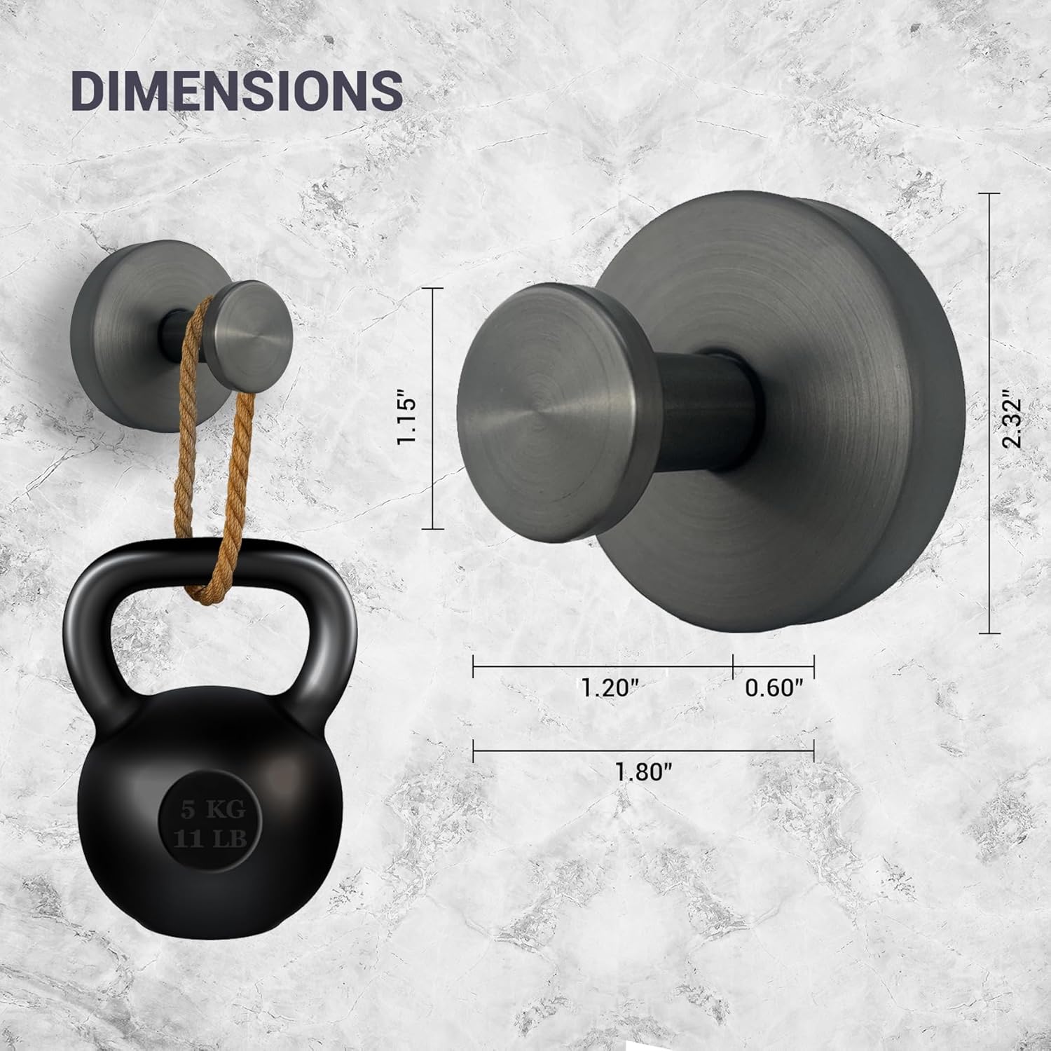 Suction Cup Hooks for Shower - 4 Pack, Gray - Stainless Steel, Strong Suction, No Drill, Removable Hanger, Tile Bathroom Kitchen Wall, Glass Door, Mirror Hook Hanging Robe, Towel Holder