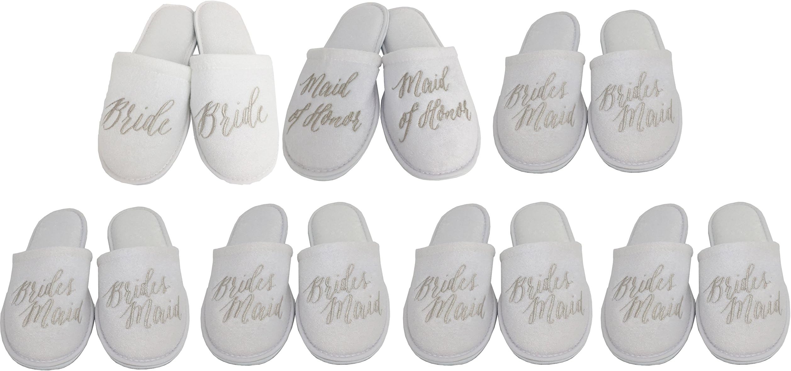 Bachelorette/Wedding Slippers - Bride, Maid of Honor, Bridesmaid