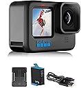 GoPro HERO10 Black- E-Commerce Packaging - Waterproof Action Camera with Front LCD & Touch Rear Screens, 5.3K60 Ultra HD Video