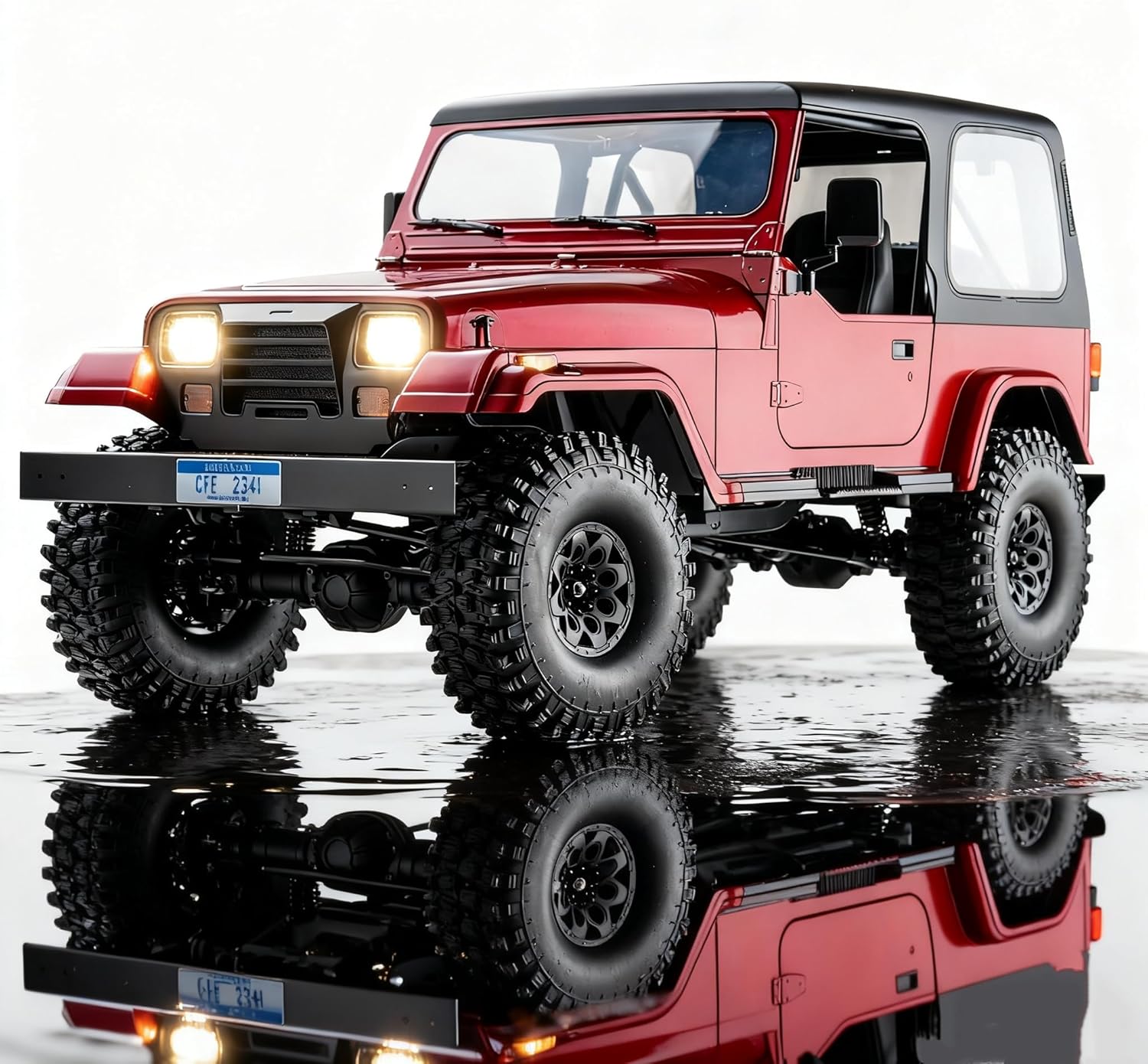 BEEZRC RocHobby 1/10 mashigan RC Rock Crawler for Adults 4WD Off-Road Remote Control Truck Hobby Grade RC Crawler RS Need to Complete