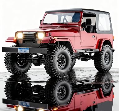 Rochobby BEEZRC 1/10 Mashigan RC Rock Crawler, Removable SUV Off-Road Remote Control Truck, 4WD Hobby RC Grade Crawler for Adults, RS no Battery