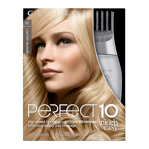 Miniatura 37 de Clairol Nice'n Easy Perfect 10 - Tinte permanente para el cabello, color castaño medio 5, paquete de 1 unidad 10 Rubio más claro