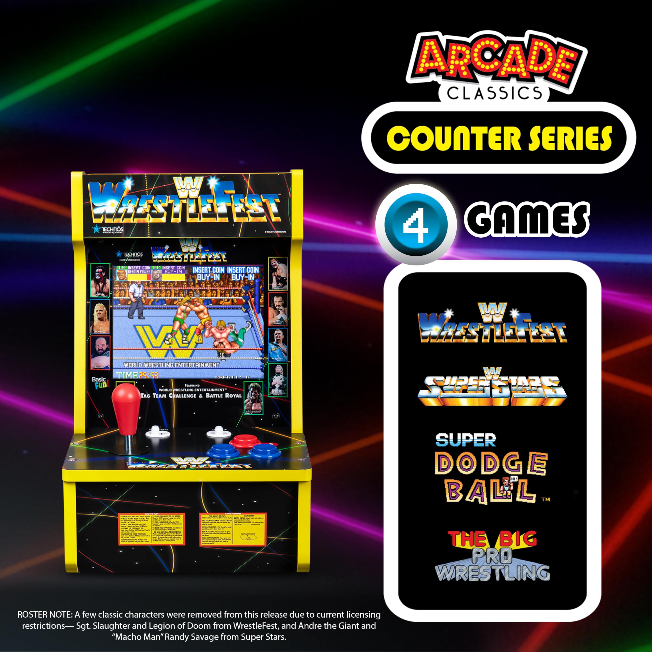 WW WRESTLEFEST COUNTER ARCADE