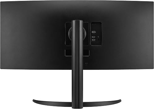 LG 34WP60C-B 34 21:9 Curved UltraWide QHD (3440 x 1440) HDR 10 160Hz 1ms Gaming Monitor with Tilt Adjustable Stand, AMD FreeSync Premium, Display Port and HDMI, Black, WEPGPY