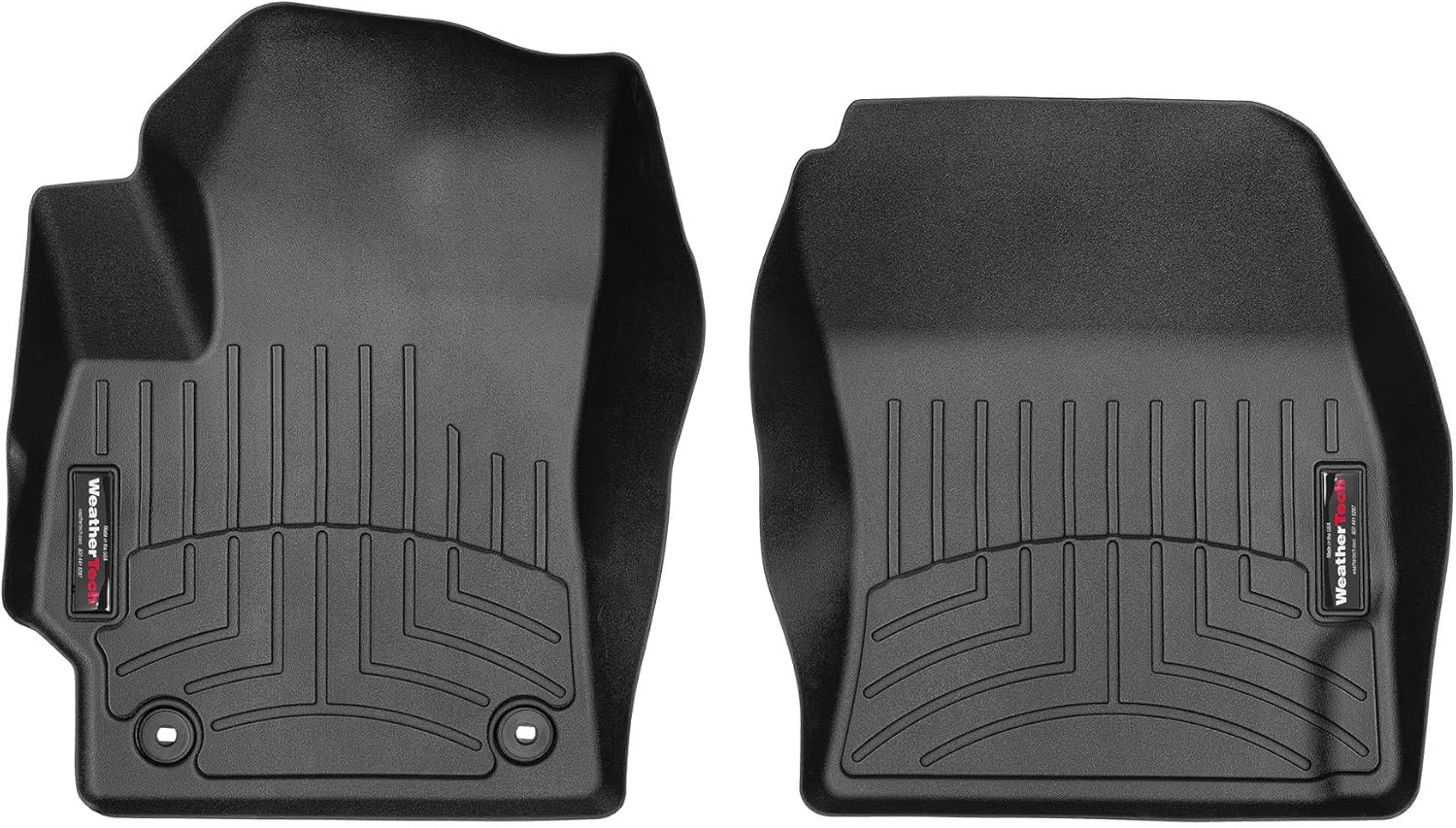 WeatherTech Custom Fit FloorLiners for Toyota Corolla Hybrid, Corolla, 1st Row (4415391), Black