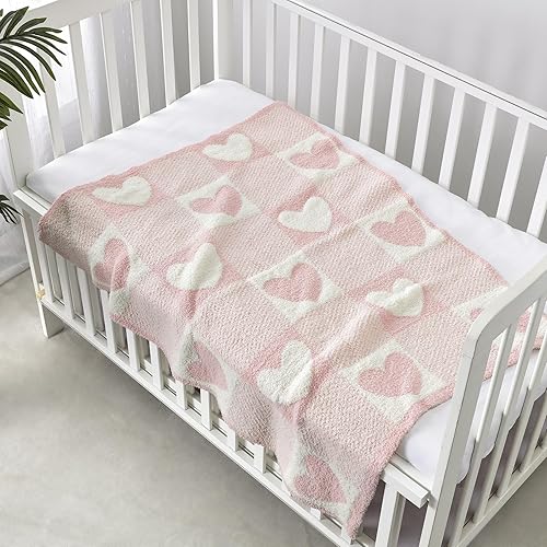 Miniatura 10 de CREVENT Manta de sherpa acogedora suave y cálida para cuna, cochecito de bebé, regalo para niñas y niñas durante todo el año (30 x 40 pulgadas,