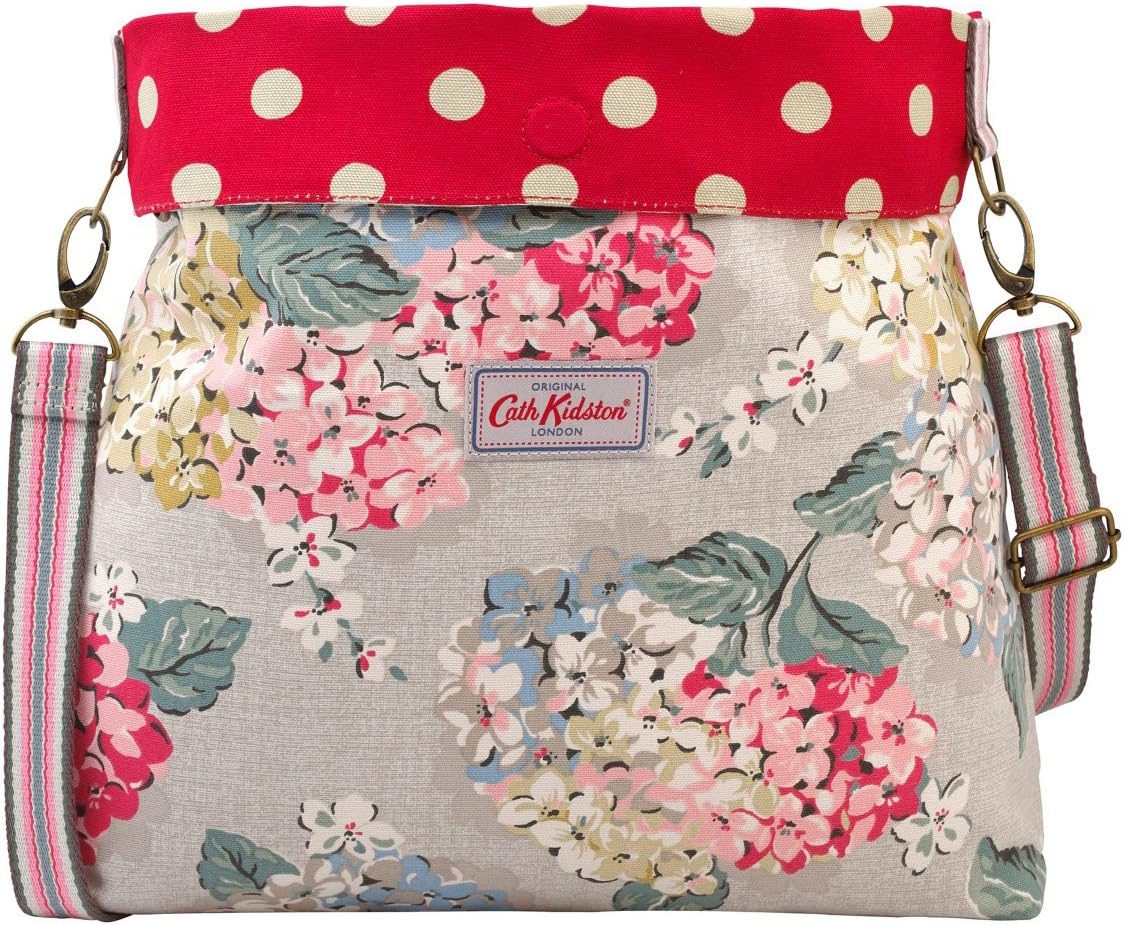 Cath Kidston Cotton Folded Reversible Messenger Bag Crossbody 16SS Hydrangea Colour