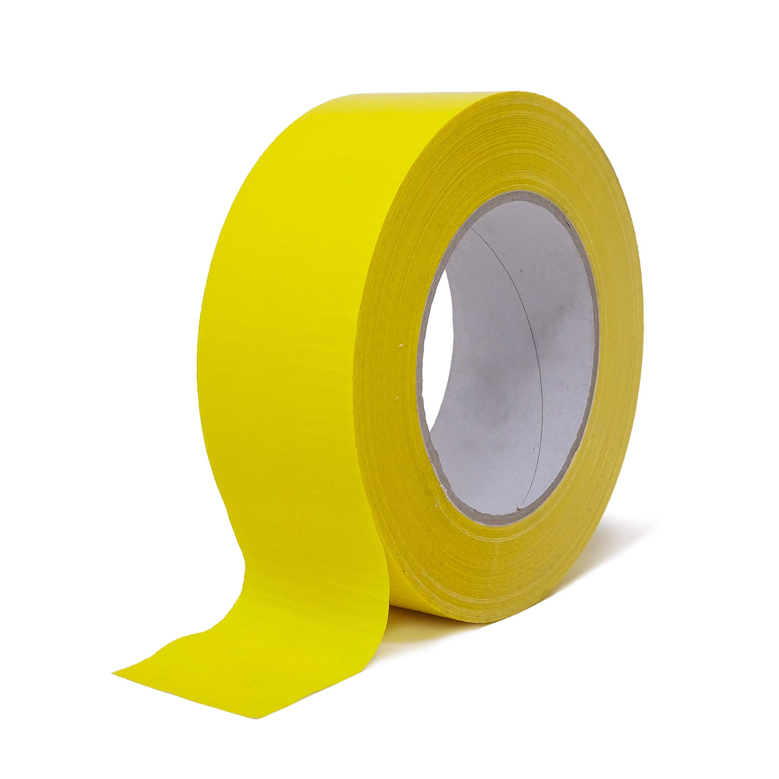 gws tapes 8 Rollen Gelb Gewebeklebeband, extra stark haftendes Panzerband zum Bündeln und Fixieren, Duct Tape - Gaffer Band in verschiedenen Farben, Länge 50m x 44 mm Breit