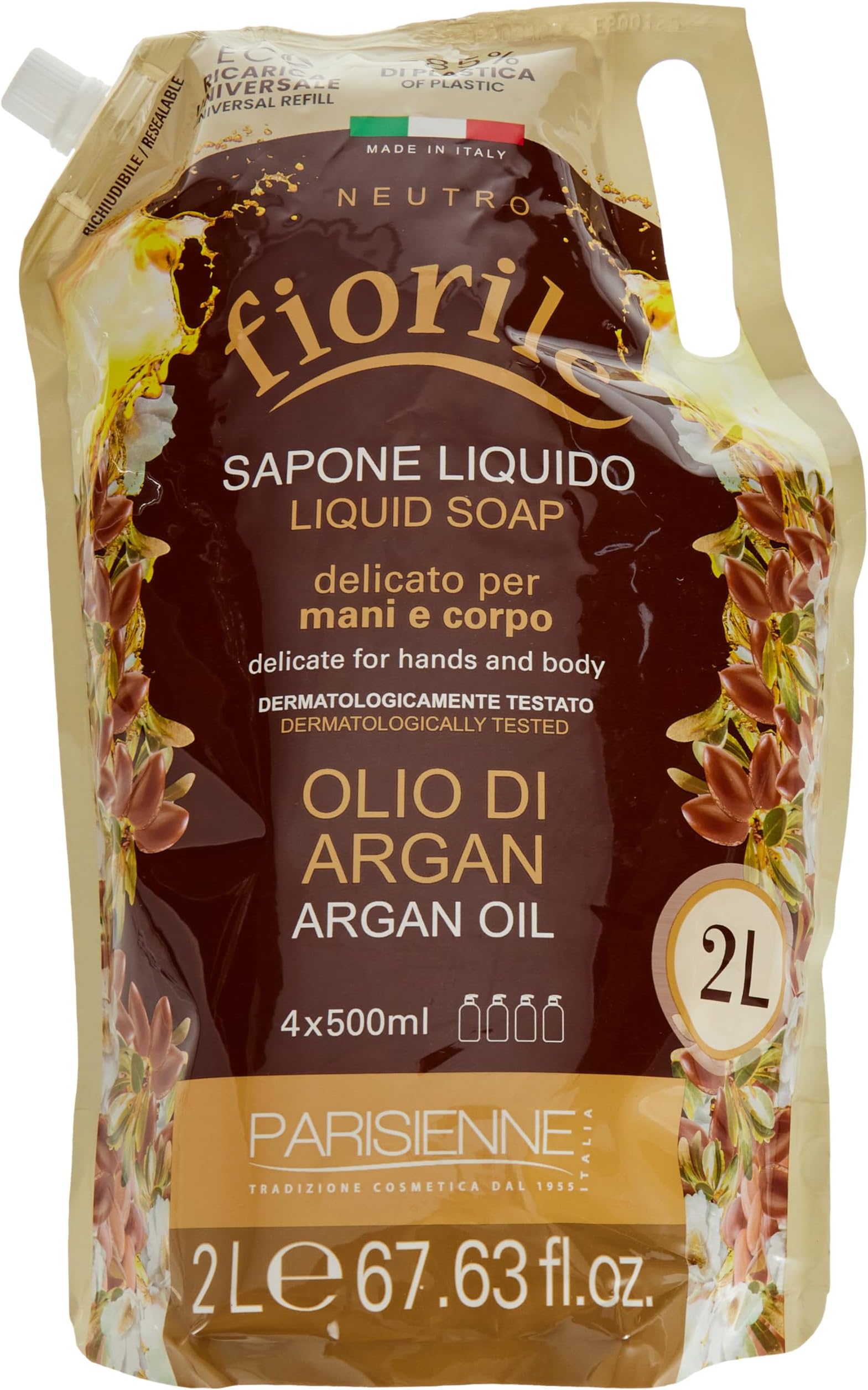 Parisienne Fiorile Argan Oil Refill Liquid Soap 2 Litre