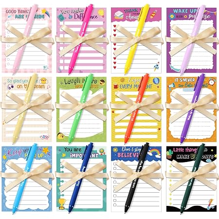 12 Sets Employee Appreciation Gifts - Includes Burlap Bags, Wood Pens, Keychains & Thank You Cards - View #9
