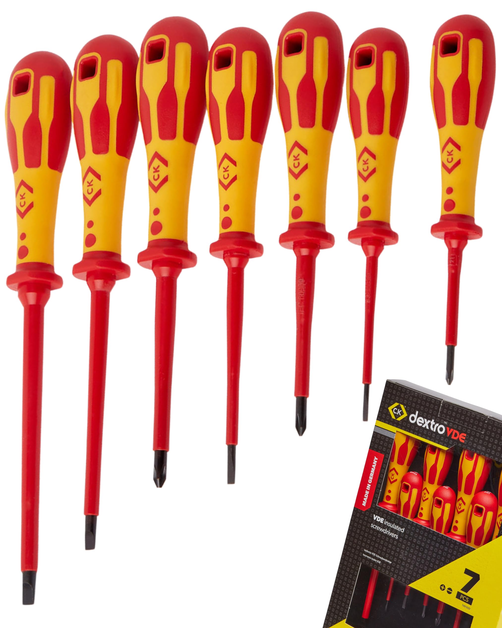 Ck Tools C.k T49192d Dextrovde Screwdriver Slotted Parallel & Ph Set Of 7