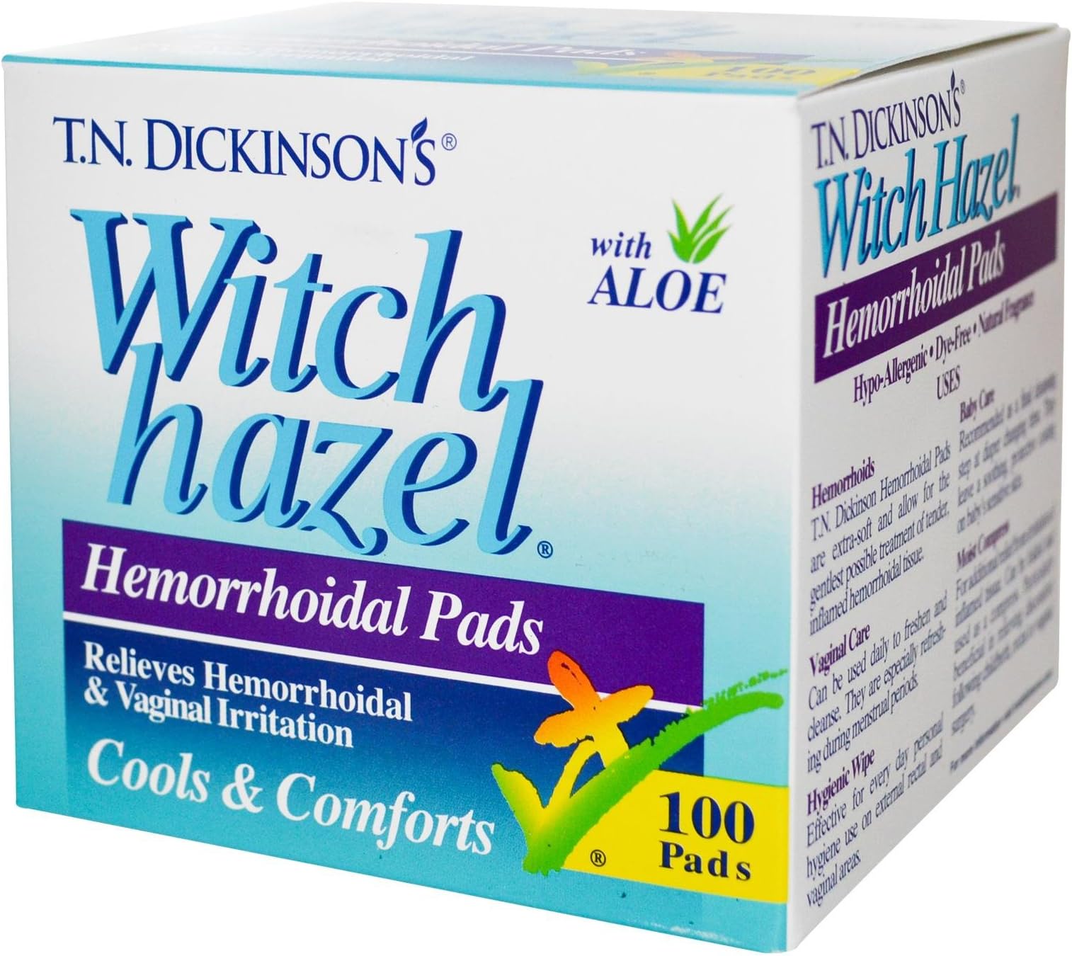 T.N. DICKNSN HEMORRHOIDAL PADS