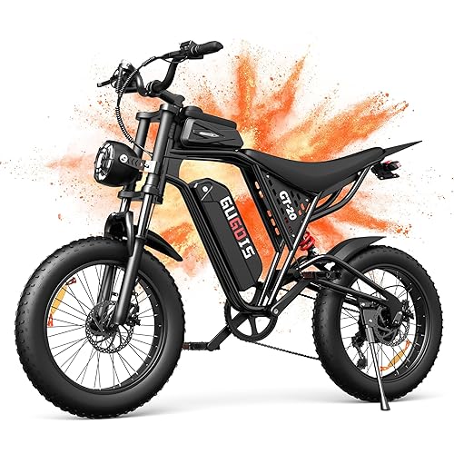 Electric Bike for Adults, 1000W/3000W Peak, 20"-26" Fat Tire Electric Dirt Bike, 48V 15.6Ah/23Ah Battery, Up to 30-35MPH & 45-60 Miles, Full Suspension, Dual Disc Brakes, 7-Speed All-Terrain E-Bike