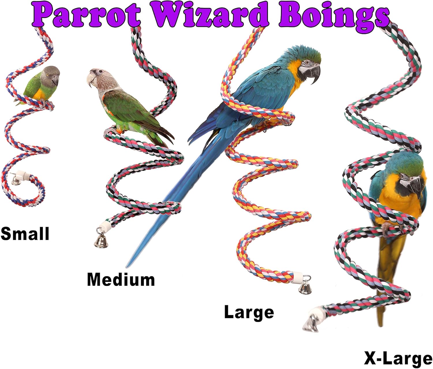 Parrot Rope Boing - Spiral Rope Swing (X-Large)