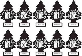 LittIe Trees Car Freshener, Black Ice Scent, 10-Pack
