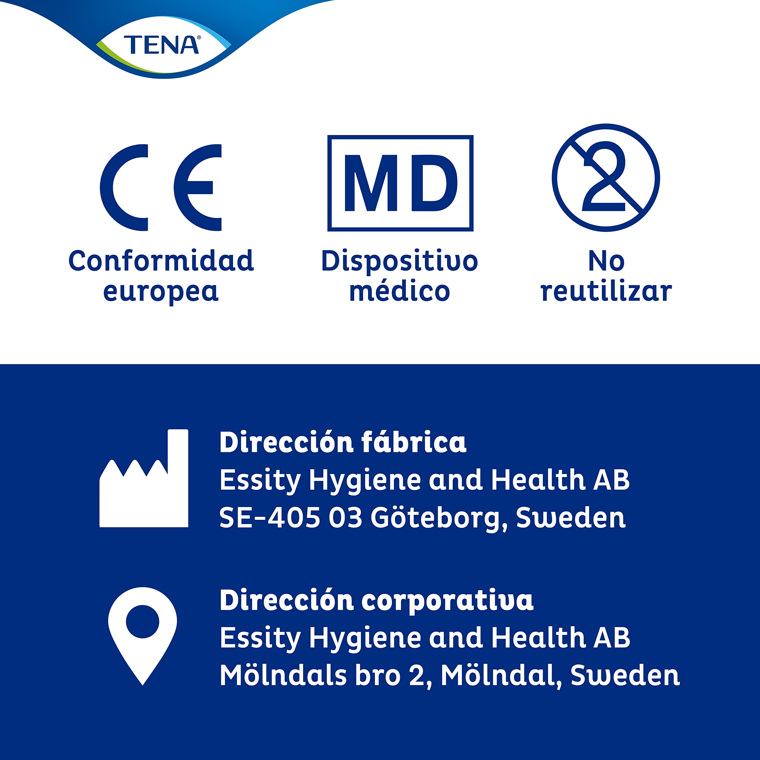 TENA Discreet Sensitive Long 20 - Protegeslip Delgado y Extra Largos - Compresas Finas para Incontinencia y Pérdidas de Orina Inesperadas - 120 Protectores Anatómicos Transpirables