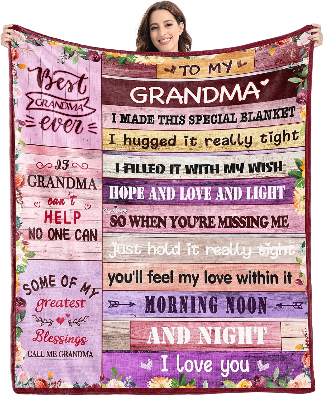 Givetoyou Grandma Gifts Blanket,Grandma Birthday Gifts