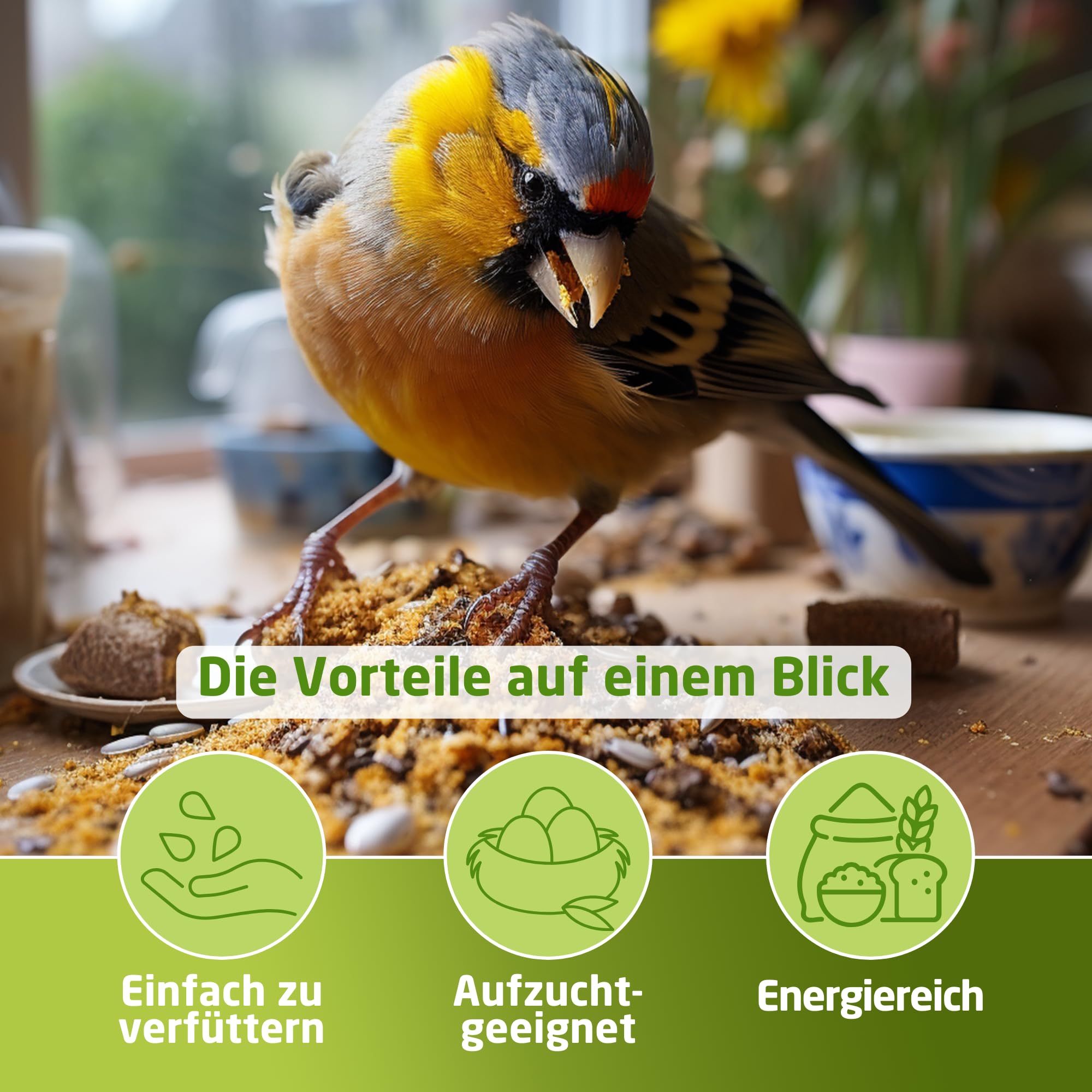 Eggersmann Volaris 25 kg Terassenmix | Schalenloses Wildvogelfutter Ganzjahresfutter | Optimale Energie für Wildvögel | Perfekt für Balkon & Terrasse | für alle Vogelarten