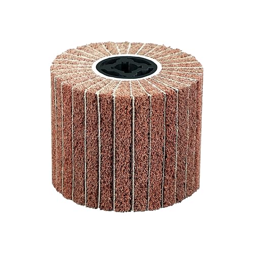 Miniatura 8 de SALI Alambre no tejido Dibujo abrasivo Pulido Bruñido Rueda Flap Cepillo de alambre Tambor Herramienta de acondicionamiento de superficie para