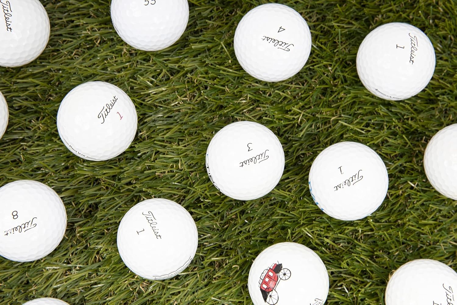 Clean Green Golf Balls 24 Ball Pack Recycled & Used Golf Balls for Titleist Pro V1 Golf Balls - Good Condition for Titleist Golf Balls - Includes Mesh Carrying Bag