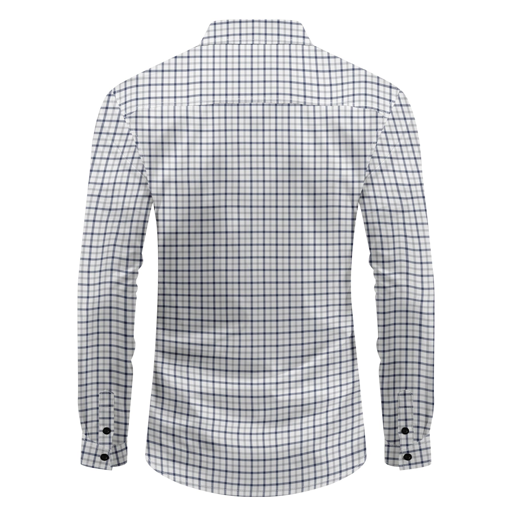 Allthemen Camicia da Uomo Maniche Lunghe Elegante Shirt Bottoni Estiva Slim Fit Tops Stampata Casual