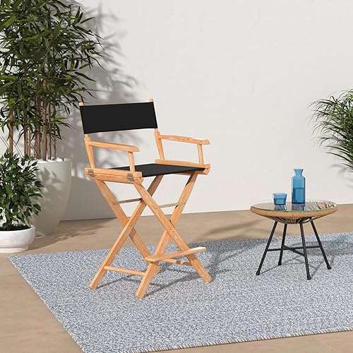 Miniatura 54 de Casual Home - Silla de director de 30 in, marco blanco, con lona color blanco, altura de barra