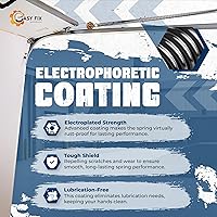 Vista 4 de Muelles de extensión de puerta de garaje de doble bucle para servicio pesado de 80 libras (paquete de 2) - Dorado Muelles para reparación