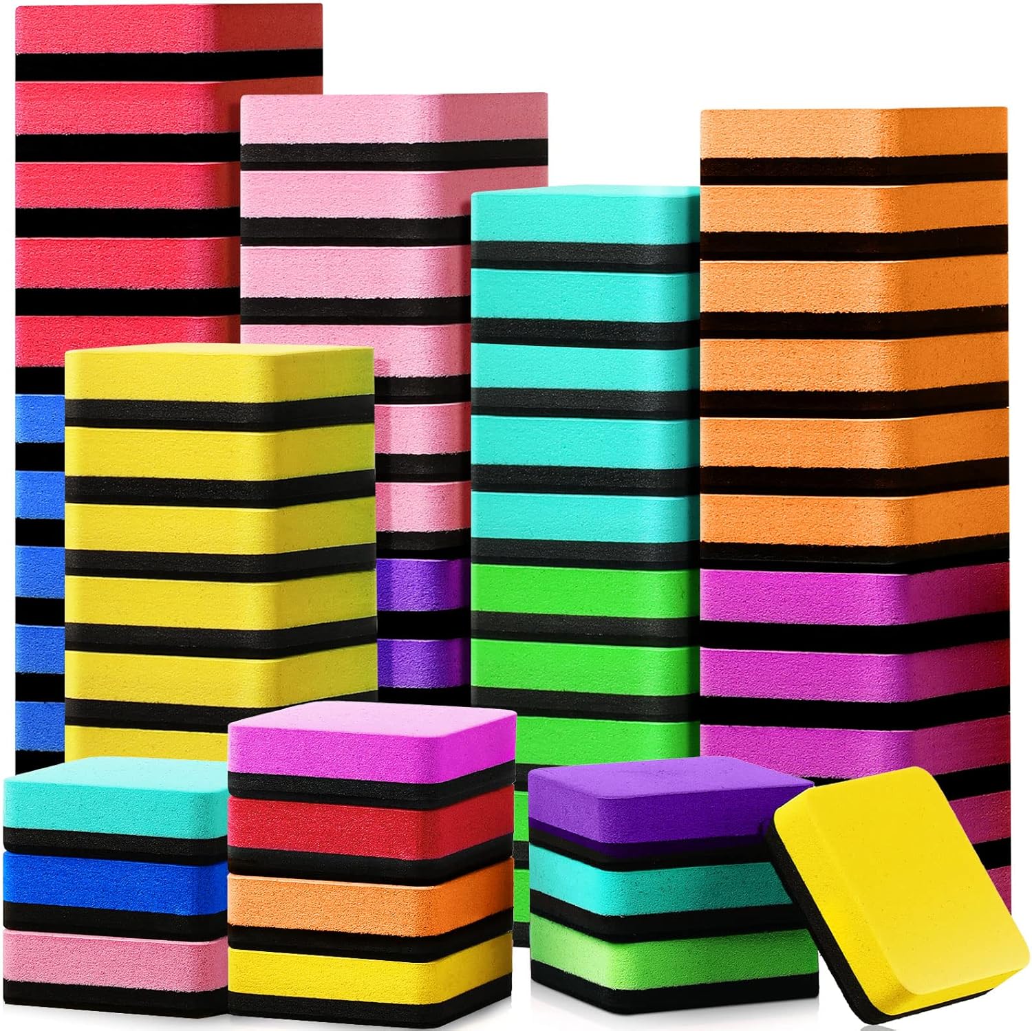 180 Pcs Mini Dry Erase Erasers Small Whiteboard Erasers