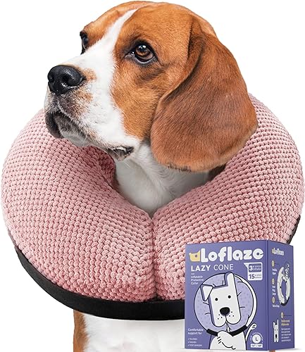 Collar inflable suave para perros grandes, medianos y pequeños después de la cirugía, dona de cuello de perro, collar E, alternativas de collar disponible en Yaxa Venezuela