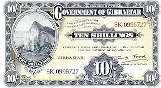 2018 GI FASCINATING COMMEMORATIVE 50 PENCE BILL FEATURING DESIGN of 1934 10 SHILLING! LIMITED EDITION 2018 ONLY! 10 Shillings/50 Pence Gem Uncirculated