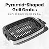 Parrilla eléctrica sin humo Chefman para interiores, superficie de parrilla extra grande, parrilla de mesa antiadherente para interiores y BBQ con control de temperatura ajustable, bandeja de goteo, piezas aptas para lavavajillas 5