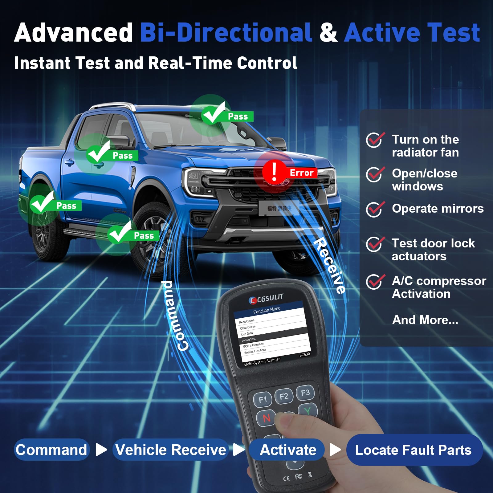 Scan Ford Code Snapklik.com : OBD2 Scan Tool For Ford Lincoln Mercury Vehicles, All ...