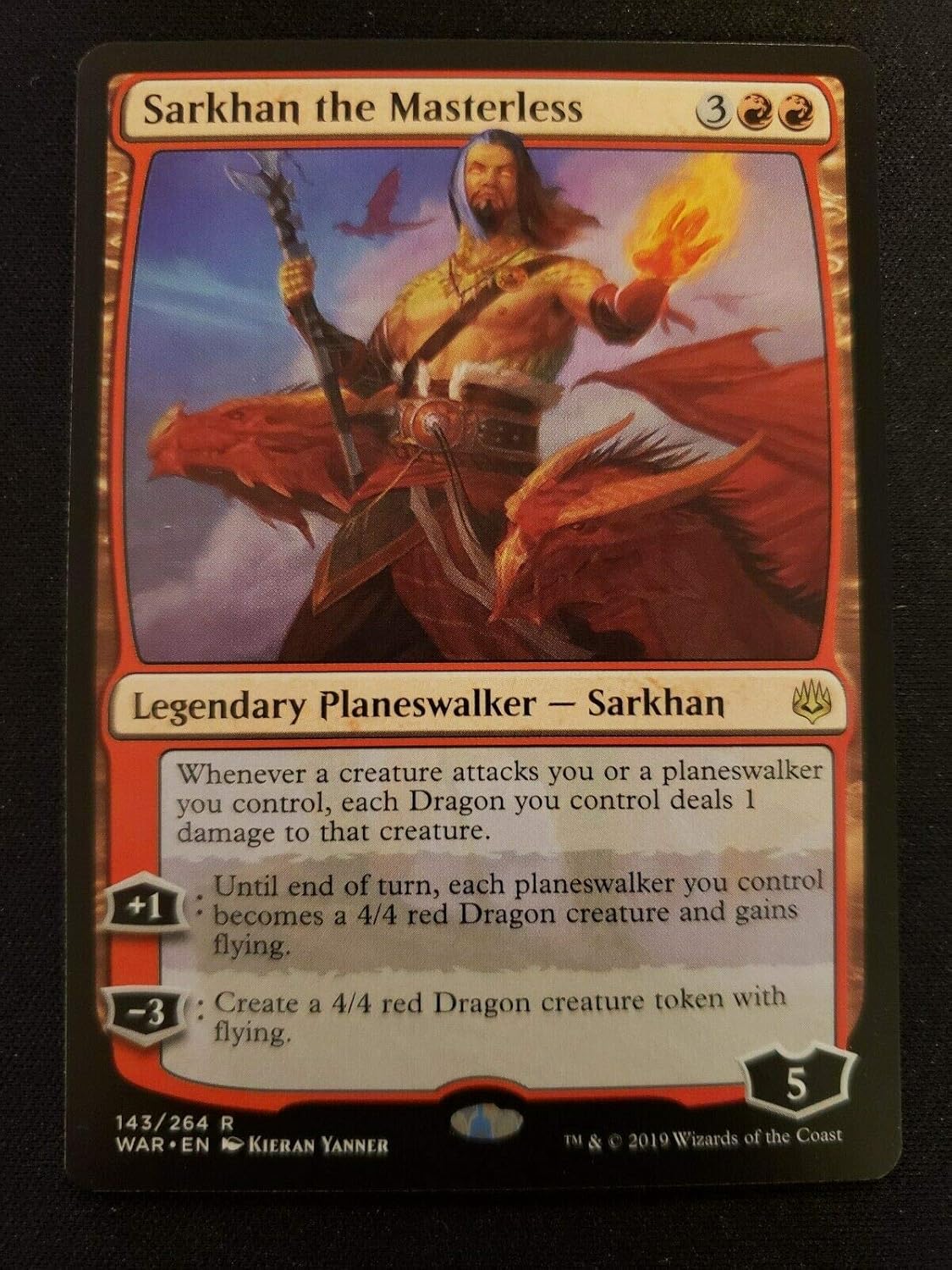 MTG War of the Spark: Sarkhan The Masterless - 143/264 - Rare - NM/M