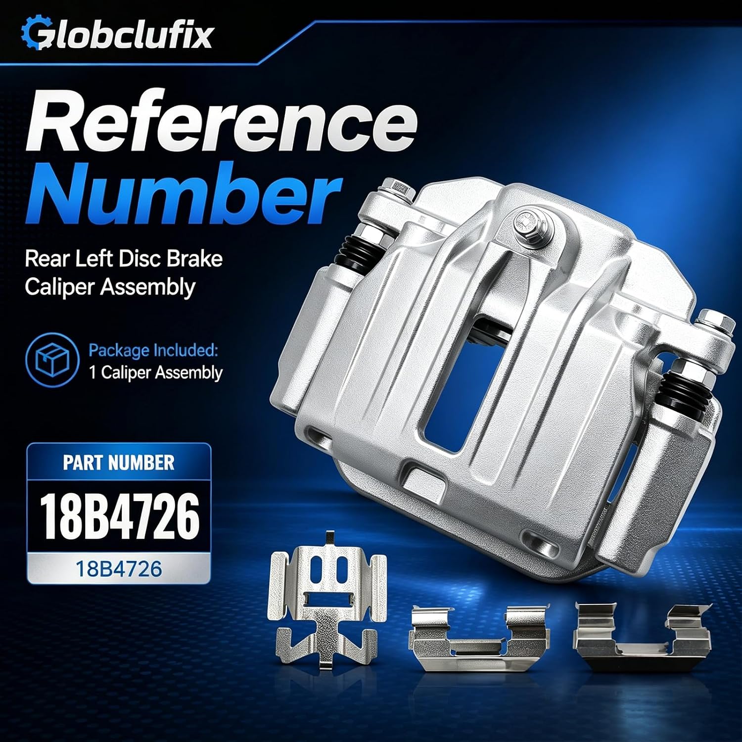 Caliper Compatible with Silverado 1500 Sierra 1500 1999-2002 | 18B4726 Rear Left Caliper Compatible with Deville Escalade Astro Suburban 1500 Tahoe Safari Yukon Yukon XL 1500 1999-2005