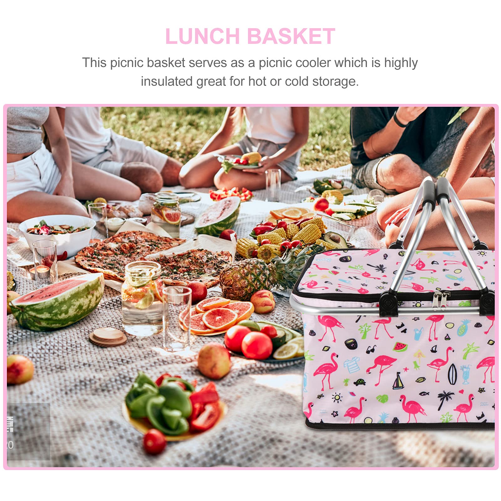Fleymu Foldable Shopping Basket, 30 L, Water-Repellent Carry - View #11