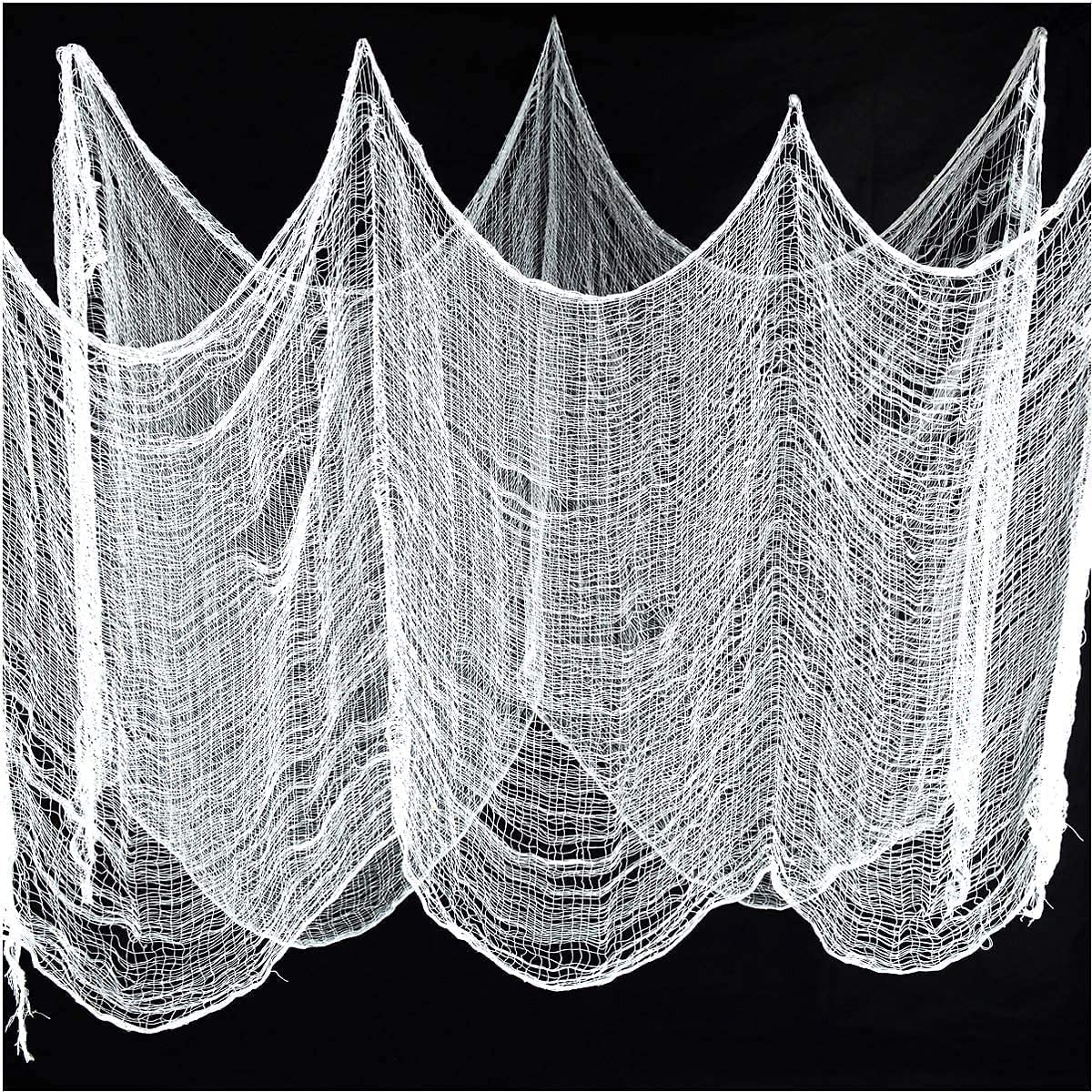 Gaze effrayante Halloween 994x210 cm grand tissu hanté pour porte