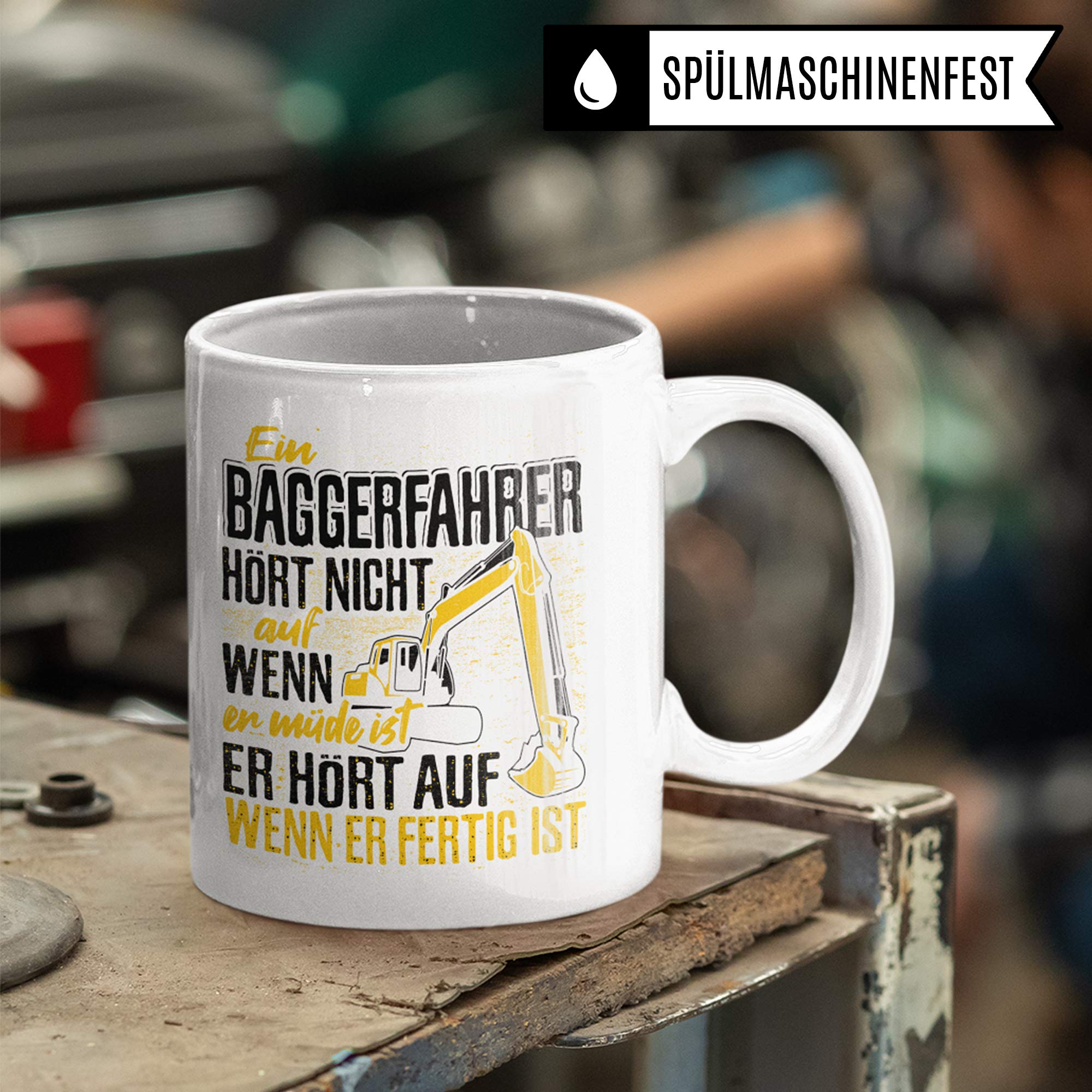 Tasse à Café Pagma - Idée Cadeau - Pour Engins De Chantier, Pelleteuses, Chargeurs De Vélos, Tasse à Café, Guide Des Engins De Chantier, Tasse à Café